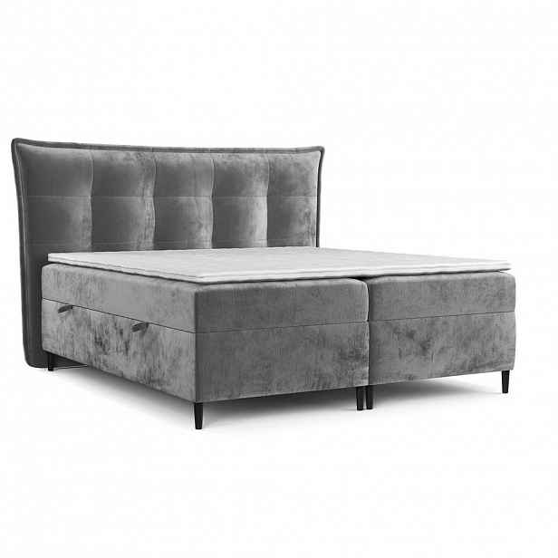 AltaBeds POSTEL BOXSPRING LAS PALMAS 160/200 cm Šedá