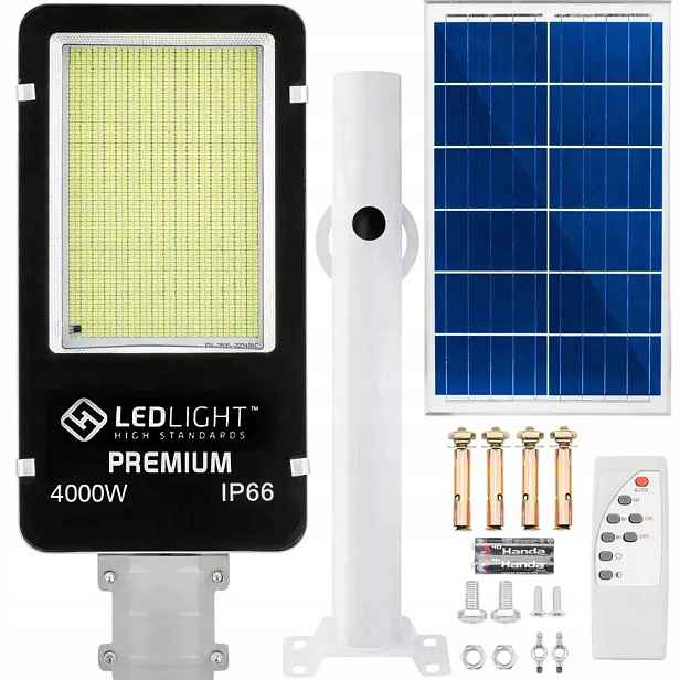LedLight 3268 Pouliční osvětlení solární Led Cob, IP66, 4000 W
