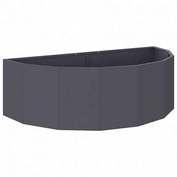 vidaXL Truhlík Antracit 120 x 60 x 35 cm Ocel