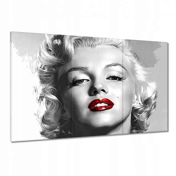 Obrazy 120x80 Monroe Červené rty