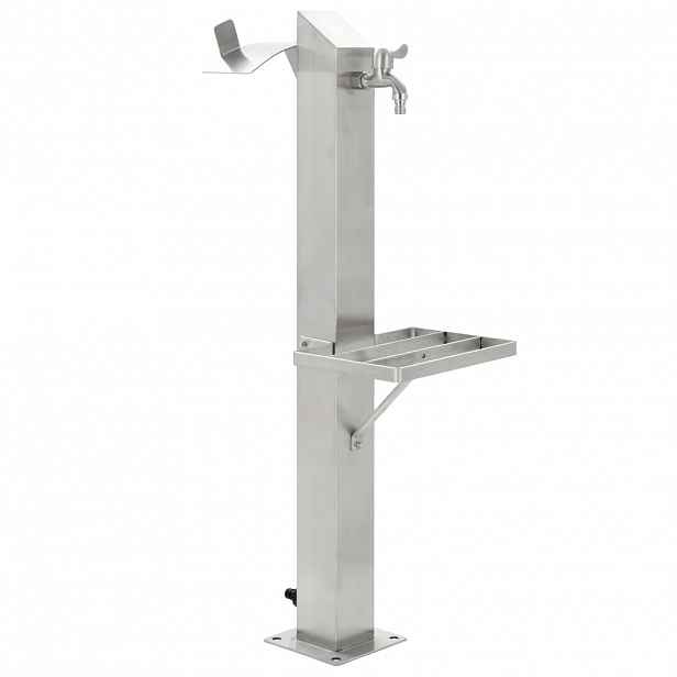 vidaXL Zahradní sloupek na vodu nerezová ocel čtvercový 95 cm