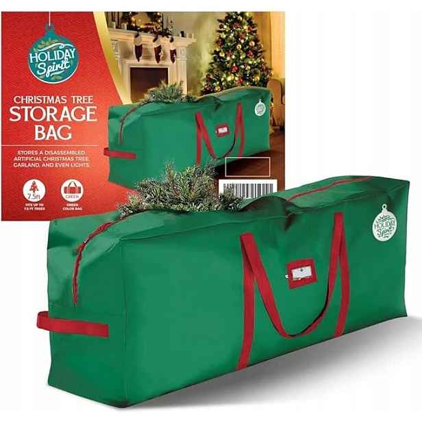 Dekorativní obal pod vánoční stromeček Holiday Spirit 2,5 m zelený