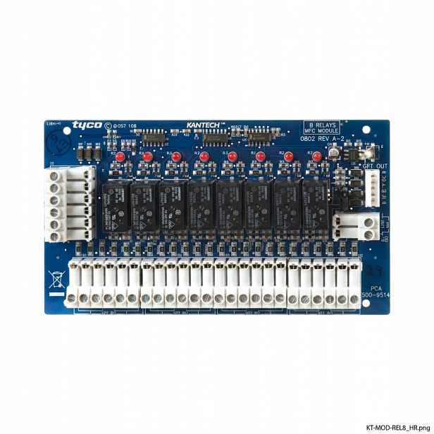 Kantech KT-MOD-REL8 Rozšiřující modul 8 relé Nový Originál
