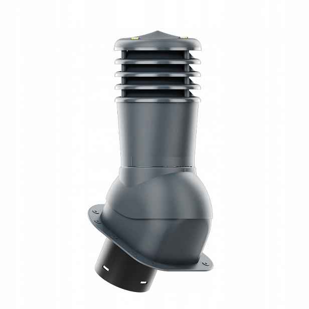 Větrací komín Smartline profil H fi 150 mm nezateplený antracitový
