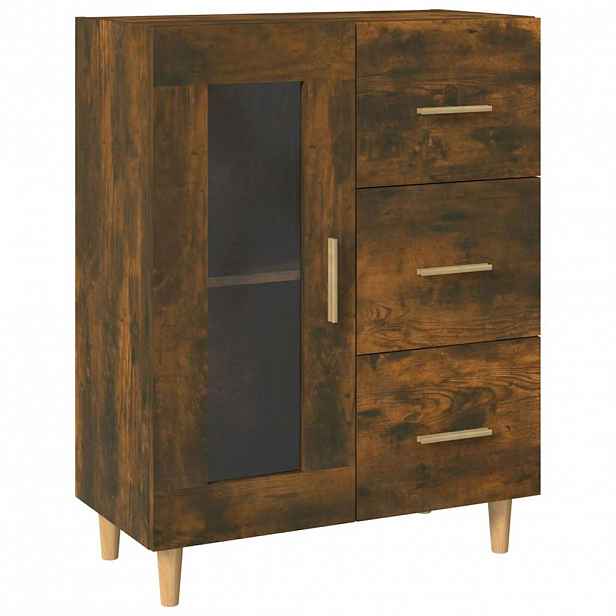 vidaXL Příborník kouřový dub 69,5 x 34 x 90 cm kompozitní dřevo