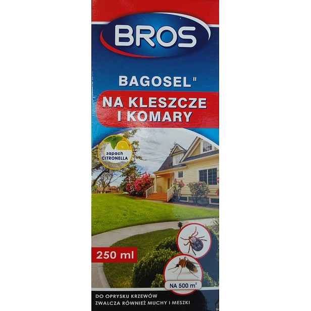 Bros Bagosel 250 proti komárům, klíšťatům, muchám, muchničky