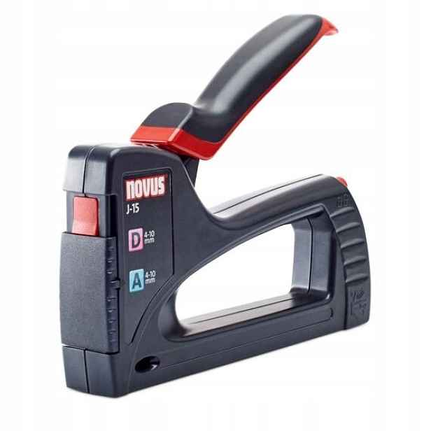 Novus J-15 sponkovačka ruční Abs plast, sponky A/d 4-10mm