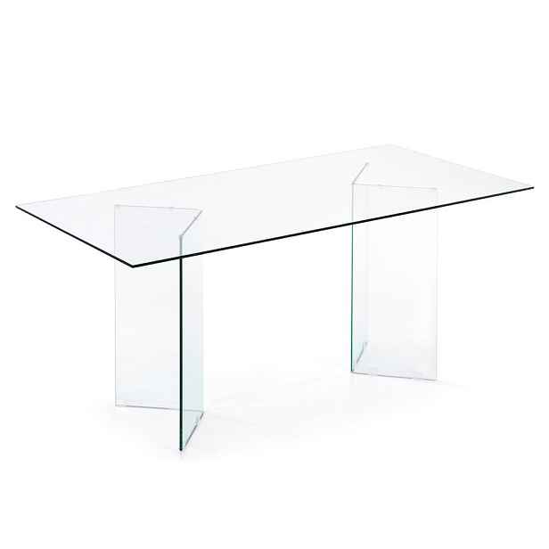 Skleněný jídelní stůl 90x180 cm Burano – Kave Home