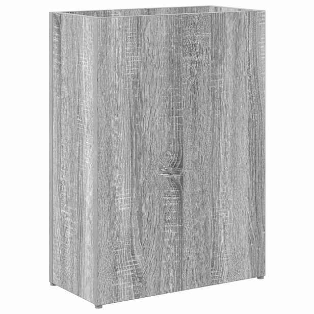 vidaXL Stojan na slunečníky s úložištěm Šedá Sonoma 40 x 20 x 55,5 cm