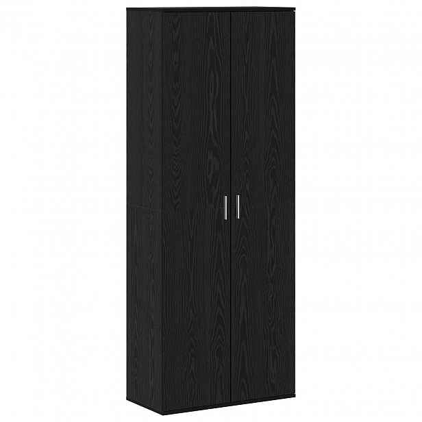 vidaXL Vysoký bufet 70 x 33,5 x 180 cm Kompozitní dřevo Černý dub