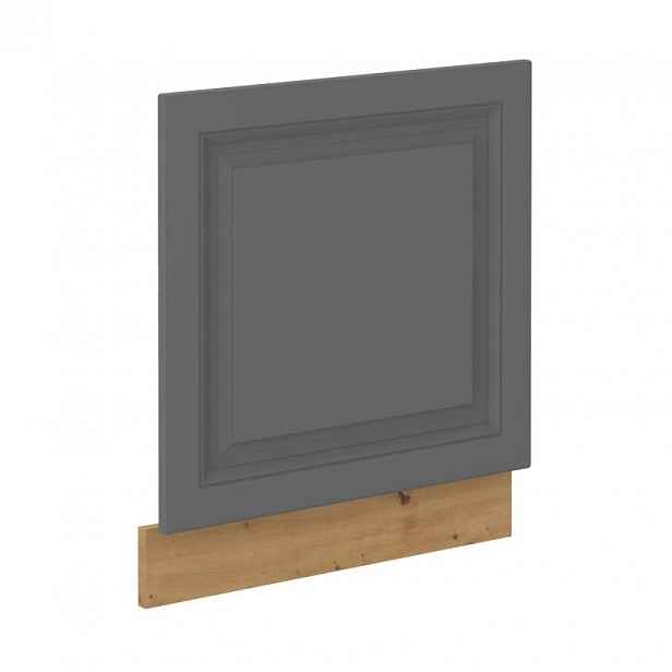 Dvířka pro vestavnou myčku SOPHIA - 60x57 cm, šedá / dub artisan
