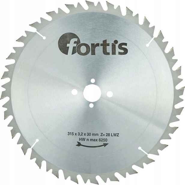 Fortis Pilový kotouč na dřevo 315 x 30 mm 28 zubů Hw
