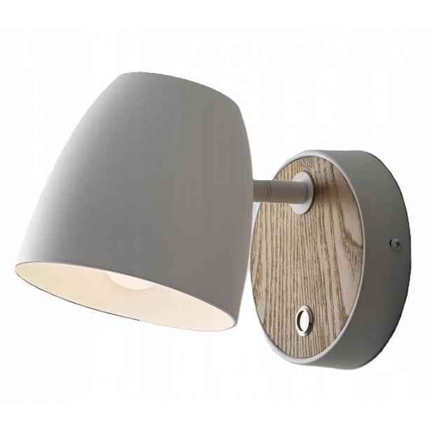Nástěnné svítidlo Ouglres Bílá nástěnná lampa s otočným stínidlem, E27,