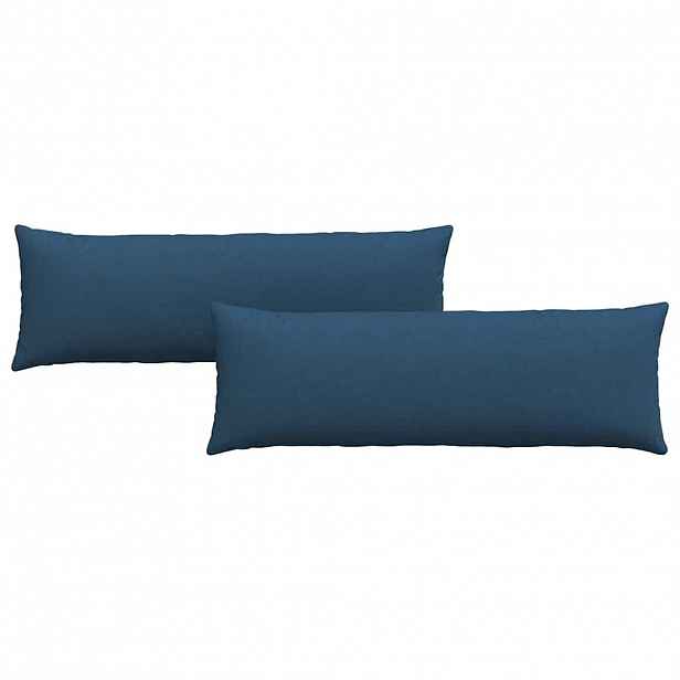 vidaXL Pohovkové polštáře 2 ks textil Modrá 120 x 40 cm