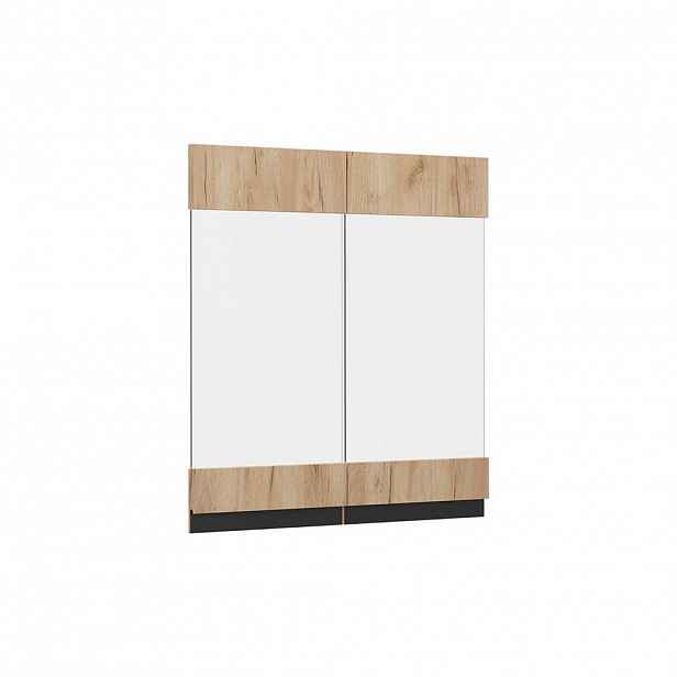 Vicco KUCHYŇSKÁ DVÍŘKA R-Line Zlatý mocný dub 59.2 x 59 cm nábytková čela pro závěsnou vitrínu