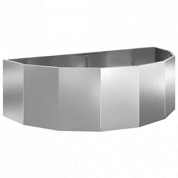 vidaXL Truhlík Stříbrná 120 x 60 x 35 cm Pozinkovaná ocel