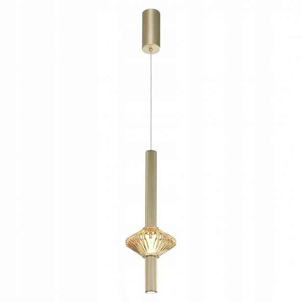 Závěsná lampa Milagro Padre Gold ML2797 7W Led 420lm 3000K Zlatá Skleněná