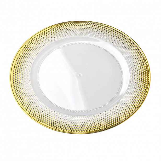 Mondex SERVÍROVACÍ TALÍŘ, plast, zlatá