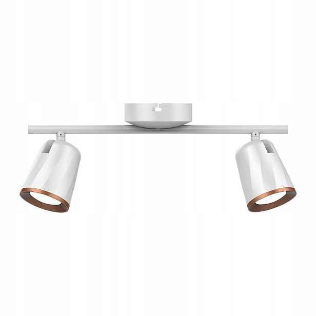 Stropní svítidlo nástěnná 2 Led světlomety bílá měděná 40 cm 4000K V-tac