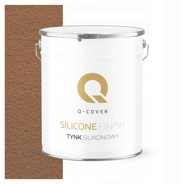 Silikonová Fasádní Omítka Hnědá Teplá F576 7 Kg Beránek Granulace 3.0 mm