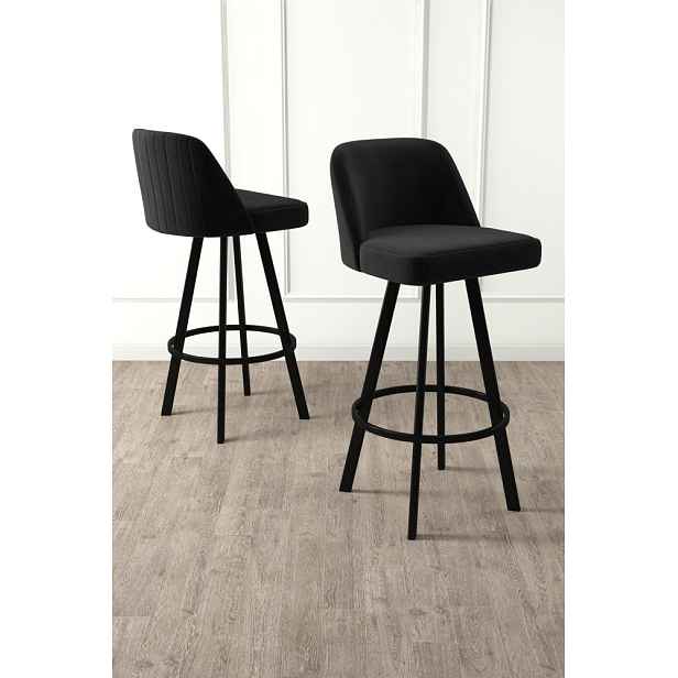 Bar Stool Set (4 Pieces) Atex - Black