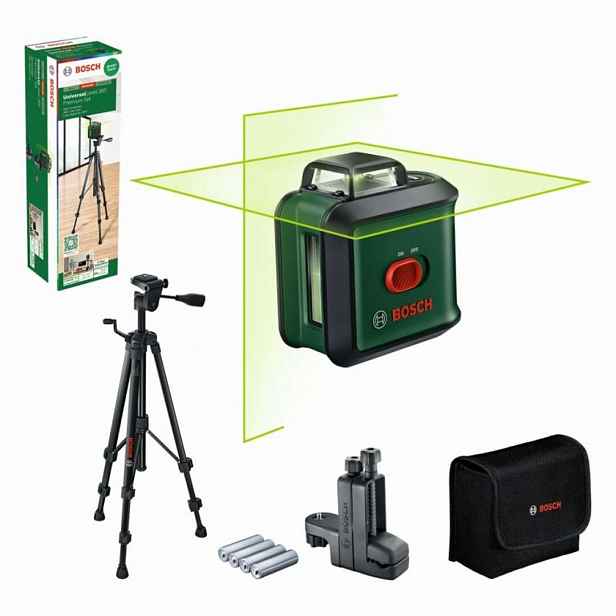 Bosch - Křížový laser, dosah 24 m, s příslušenstvím 0603663E07