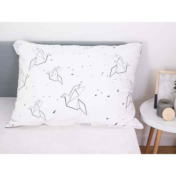 MKLuzkoviny.cz Bavlněný povlak na polštář Renforcé 70 x 90 cm - Birds origami