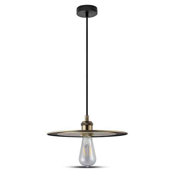 V-tac Závěsná Lampa Talířek 30 CM E27 Zlatá 3751