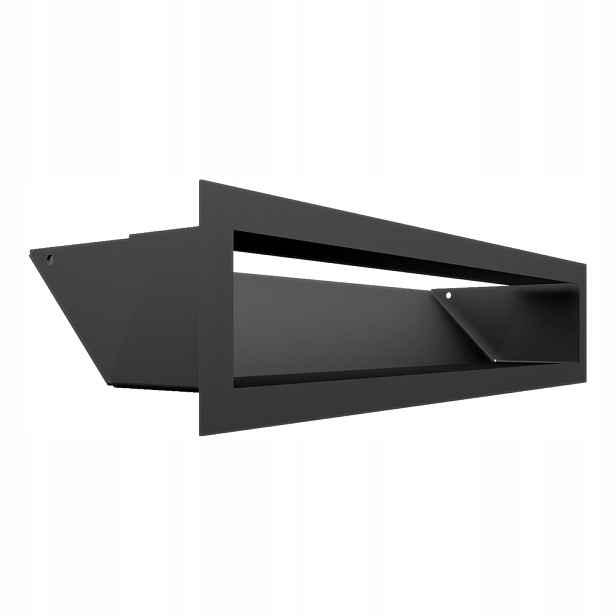 Ventilační mřížka krbová Luft 9x40 černá Mat