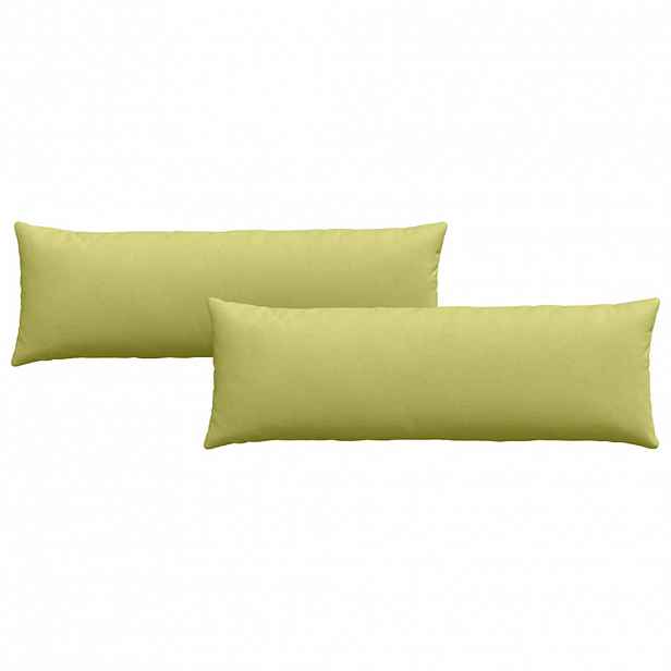 vidaXL Pohovkové polštáře 2 ks textil Světlá zelená 120 x 40 cm