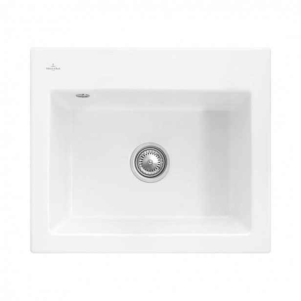 Villeroy & Boch Subway 60 - Keramický dřez 60x51 cm, CeramicPlus, Snow White 330901KG