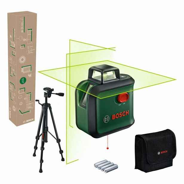 Bosch - Křížový laser, dosah 24 m, s příslušenstvím 0603663BZ1