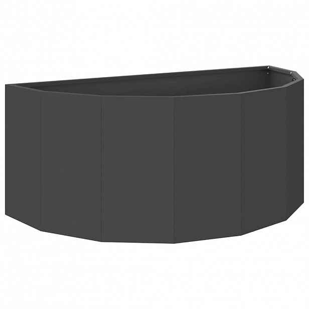 vidaXL Truhlík Černá 90 x 45 x 35 cm Ocel