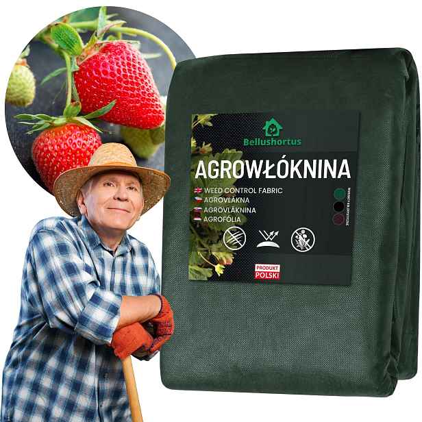 Zelená Agrotextilie na plevel Mulčovací 50g s Uv zářením 3,2 x 25 m Premium