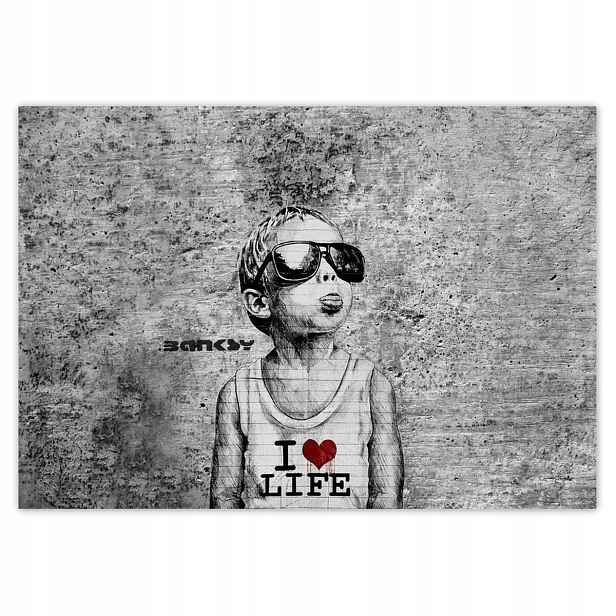 Fototapety 416x290 I love life Banksy