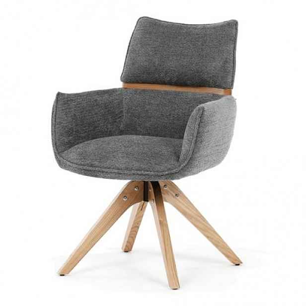 Jídelní židle Autronic šedá látka DCH-D1348 GREY2