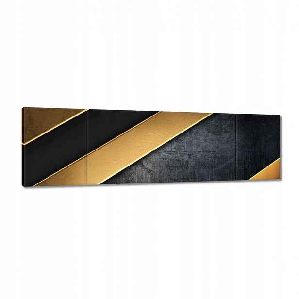 Obrazy 170x50 Zlaté pruhy