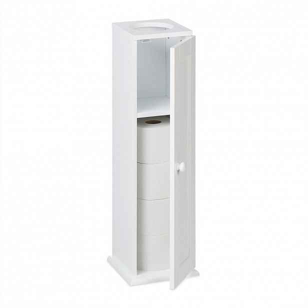 Relaxdays SKŘÍŇKA Bílá WC MDF 2 police 65 cm