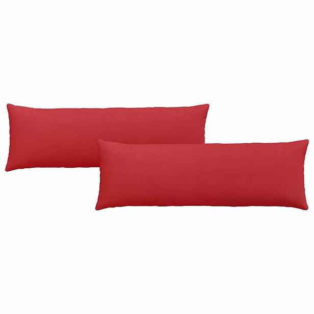 vidaXL Pohovkové polštáře 2 ks textil Červená 120 x 40 cm