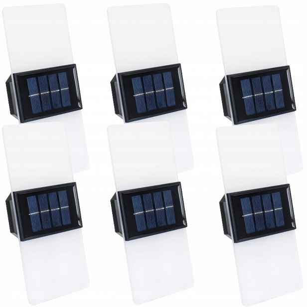 6 x Solární lampa Dekorativní Led osvětlení domečku Altánky Terasa