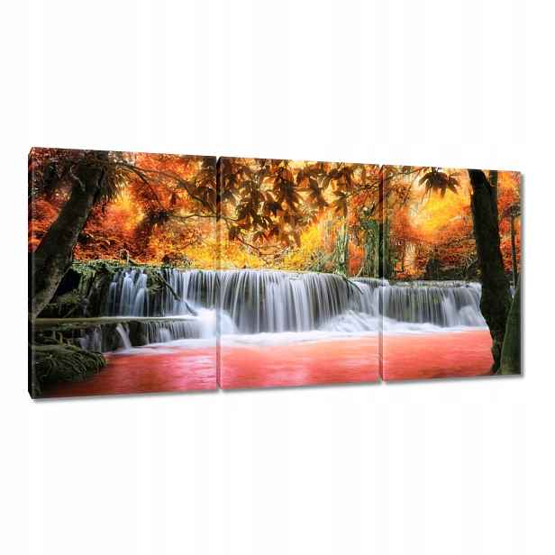 Obraz 210x100 Oranžový vodopád