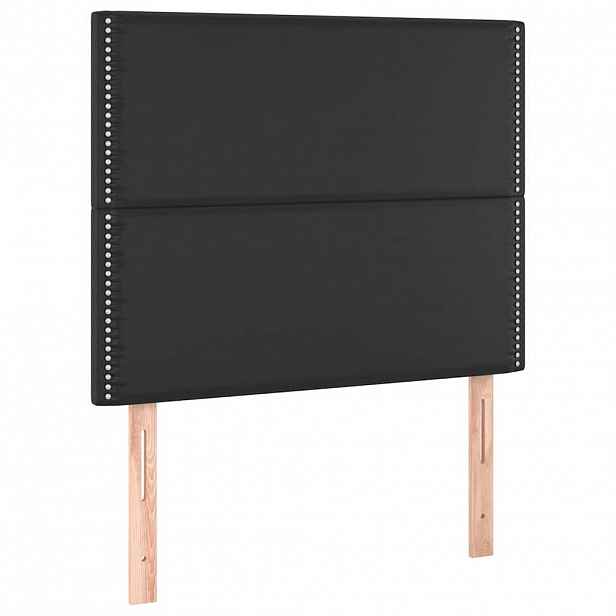 vidaXL Čelo postele černé 90x5x118/128 cm umělá kůže