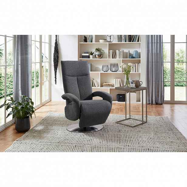 Sit & More RELAXAČNÍ KŘESLO, textil, antracitová