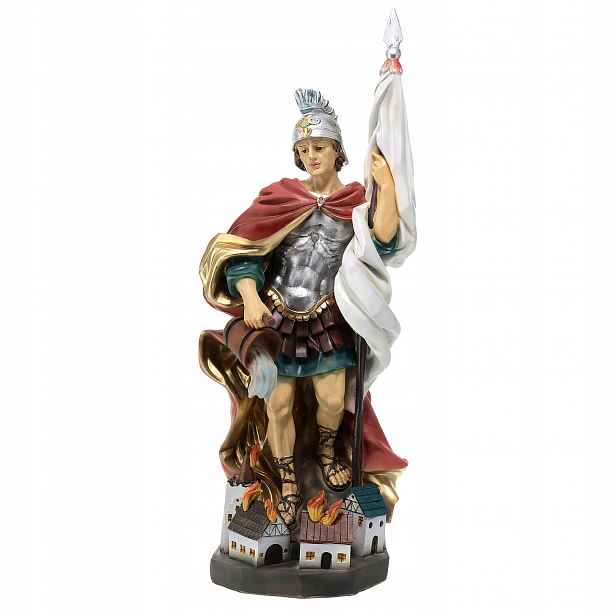 Barevná figurka sv. Floriána Hasič – Patron Hasičů A Kominíků – 50,0 cm