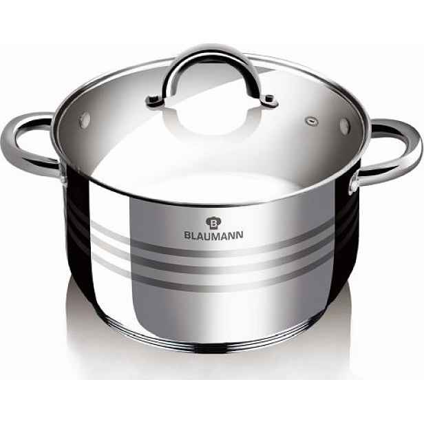 BLAUMANN - Hrnec a poklice skleněná 20cm Gourmet