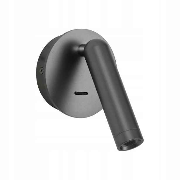 Nástěnné svítidlo Carda Šedé Led 2,5W 164lm Pohyblivý reflektor Italux