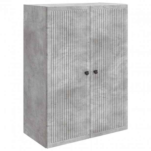 vidaXL Nástěnná skříň Betonově šedá 66 x 34,5 x 90 cm Kompozitní dřevo