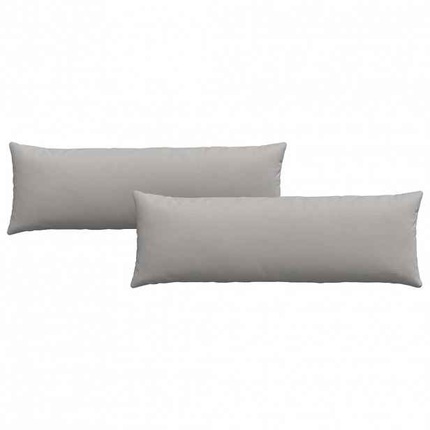 vidaXL Pohovkové polštáře 2 ks textil Oblačno šedá 120 x 40 cm
