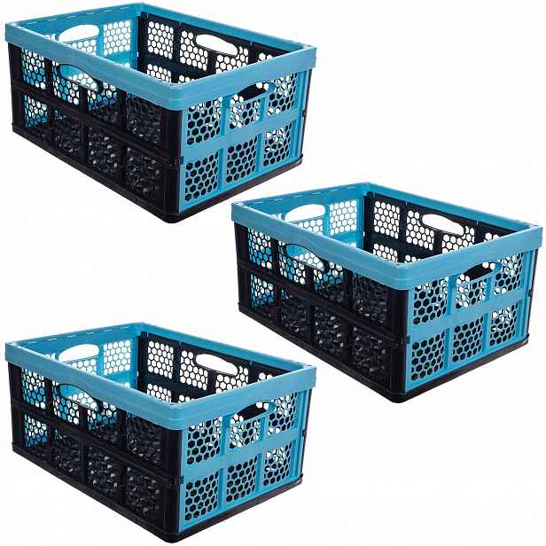 Skládací Box Do Kufru Auta Košík Skládací Box 3x32 L Velký