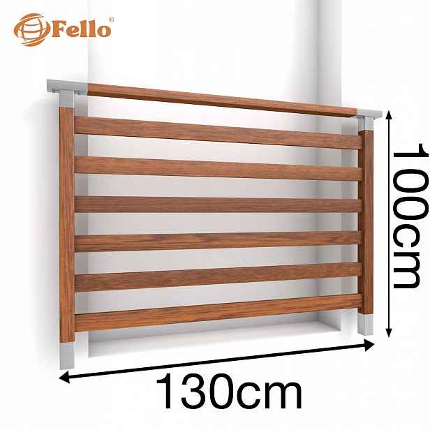Fusion Francouzský balkon 130 cm Balustrada Derwno